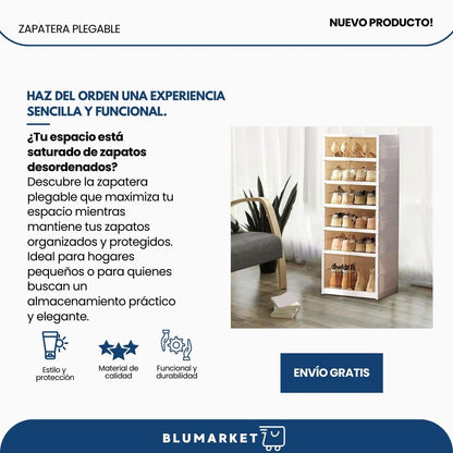 StackBox: Organizador de Zapatos Plegable