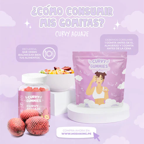 Suplemento Aguaje en Gomitas - Curvy Gummies